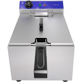 TAIMIKO Electric Deep Fryer Commercial Stainless Steel Tank With Lid E