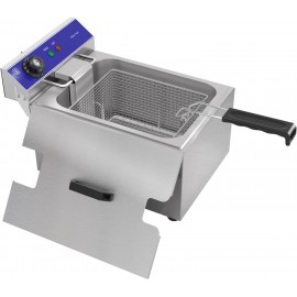 TAIMIKO Electric Deep Fryer Commercial Stainless Steel Tank With Lid E