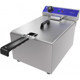 TAIMIKO Electric Deep Fryer Commercial Stainless Steel Tank With Lid E