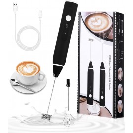 Jutyum Milk Frother Handheld, Milk Frother Electric Rechargeable USB,