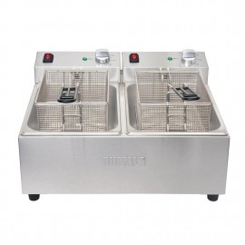 Buffalo Twin Tank Twin Basket 2x5Ltr Countertop Fryer 2x2.8kW