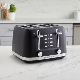 West Bend Toaster 4 Slice Extra-Wide and Deep Slots with 3 Functions a