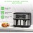 EUARY Best 9L Large Dual Basket Air Fryers for Family,8-In-1 Compact O