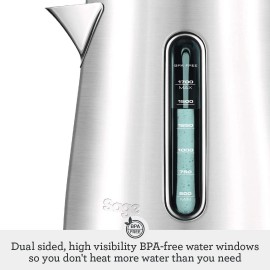 Sage - The Soft Top Luxe Quiet Electric Kettle - Fast Boil - 1.7L Cord