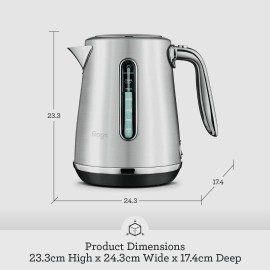 Sage - The Soft Top Luxe Quiet Electric Kettle - Fast Boil - 1.7L Cord