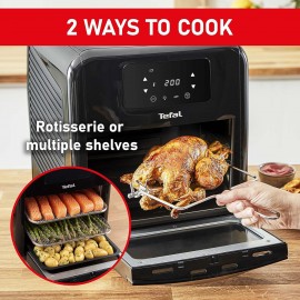 Tefal Easy Fry 9-in-1, 11L Air Fryer Oven, Grill and Rotisserie 8 Prog