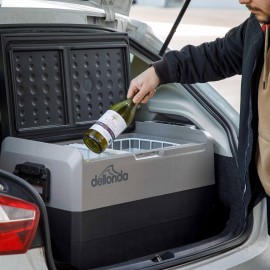 Dellonda 60L Portable Car Fridge, Freezer, 12/24V Dual Zone Compressor