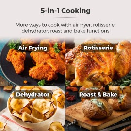 Tower T17039 Xpress Pro 5-in-1 Digital Air Fryer Oven with Rapid Air C