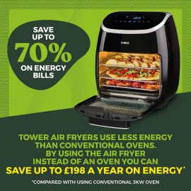 Tower T17039 Xpress Pro 5-in-1 Digital Air Fryer Oven with Rapid Air C