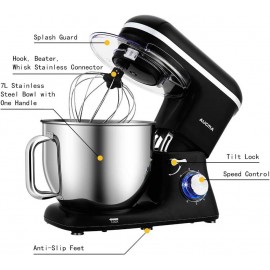 Aucma Stand Mixer,7L Tilt-Head Food Mixer, 6 Speed Electric Kitchen Mi