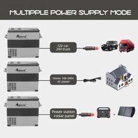 Alpicool CF55 Portable Freezer,12 Volt Refrigerator, 52 Quart (49.4 Li