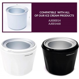 Andrew James Ice Cream Maker Bowl | 1.5L Spare Bowl for Prefreezing |