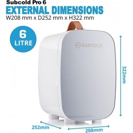 Subcold Pro6 Luxury Mini Fridge Cooler | 6 Litre / 8 Cans | AC and Exc