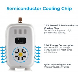 Subcold Pro6 Luxury Mini Fridge Cooler | 6 Litre / 8 Cans | AC and Exc