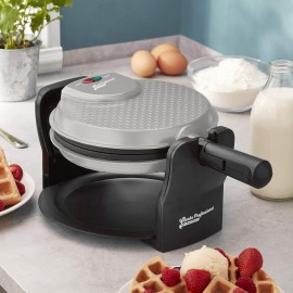 Cooks Professional Belgian Waffle Maker | Rotary Electric Waffle Maker