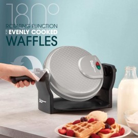 Cooks Professional Belgian Waffle Maker | Rotary Electric Waffle Maker