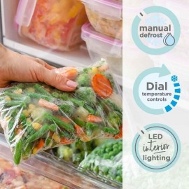 Cookology CFF1425050 Static 142 Litre Freestanding 50/50 Fridge Freeze