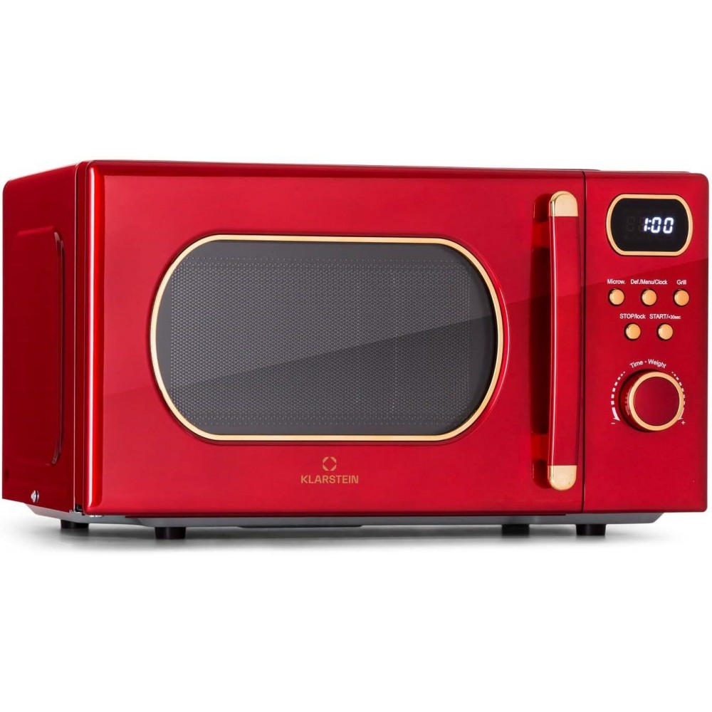Klarstein Microwave Oven, Countertop Microwave Ovens 800w with Grill,