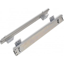 vidaXL Pull-Out Wire Baskets - 2pcs Silver, 400mm for Kitchen, Polishe