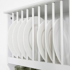 SoBuy KCR04-W, Wall Mounted Kitchen Plate Cup Rack, Kitchen Wall Shelf