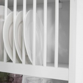 SoBuy KCR04-W, Wall Mounted Kitchen Plate Cup Rack, Kitchen Wall Shelf