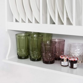 SoBuy KCR04-W, Wall Mounted Kitchen Plate Cup Rack, Kitchen Wall Shelf