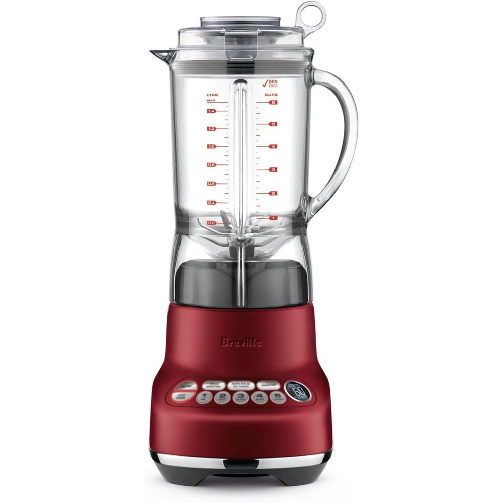 Breville the Fresh & Furious Red Velvet 50 oz Food Blender, 1100 Watts