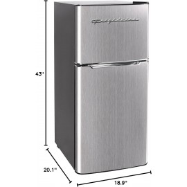 Frigidaire EFR451 2 Door Refrigerator/Freezer, 4.6 cu ft, Platinum Ser