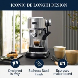 De'Longhi EC950M Dedica Maestro Plus Espresso Machine with Automatic S