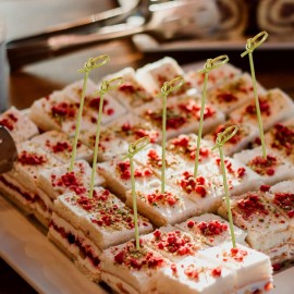 50PCS Cocktail Picks,Cocktail Sticks,Natural Bamboo Knot Skewers,Mini