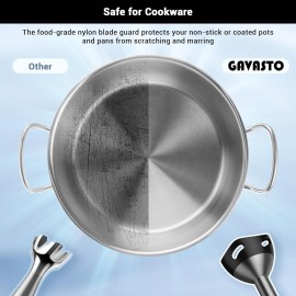 Immersion Blender 1000 Watts Scratch Resistant Hand Blender,15 Speed a