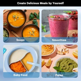 Immersion Blender 1000 Watts Scratch Resistant Hand Blender,15 Speed a