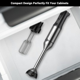 Immersion Blender 1000 Watts Scratch Resistant Hand Blender,15 Speed a