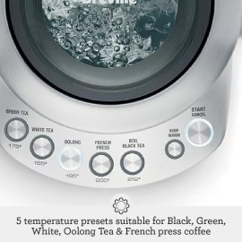 Breville BKE820XL IQ Kettle, Countertop Electric Kettle, Brushed Stain