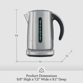 Breville BKE820XL IQ Kettle, Countertop Electric Kettle, Brushed Stain