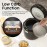 YOKEKON Rice Cooker Small 2L,Low Sugar Mini Rice Maker and Stainless S