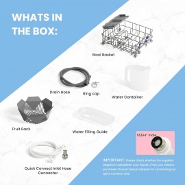 COMFEE' Countertop Dishwasher, Portable Dishwasher with 6L Built-in Wa