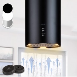 Klarstein Hanging Island Cooker Hood, Extractor Fan for Kitchen Island