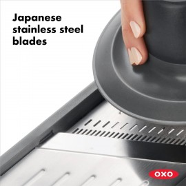 OXO Good Grips Chef's Mandoline 2.0, Grey, 10.66 x 41.91 x 18.16 cm