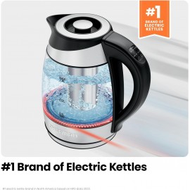 Chefman Electric Kettle with Temperature Control, 5 Presets LED Indica