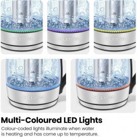 Chefman Electric Kettle with Temperature Control, 5 Presets LED Indica