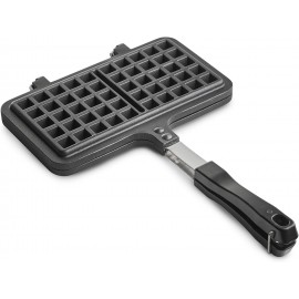 VonShef Stove Top Waffle Iron, Dual Head Die-Cast Aluminium Waffle Mak