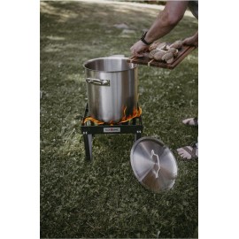 GasOne B-5200K Outdoor Cooker with High Pressure Steel Braided Hose Pr