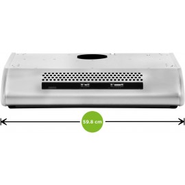 Zanussi ZHT611N 60 cm Visor Cooker Hood - Black