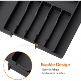 Lifewit Cutlery Drawer Organiser, Expandable Utensil Tray for Kitchen,