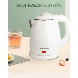 1.2L Electric Kettle Small, 40 Ounce Hot Tea Kettle Double Wall Stainl