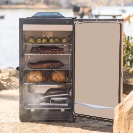 Masterbuilt MB20073420 30-inch Outdoor Digital Electric Smoker with Bl