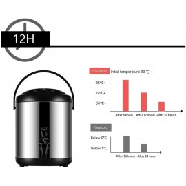 HZWZ 6L/8L/10L/12L Stainless Steel Hot Water Dispenser Kettle Boiler W