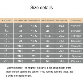 HZWZ 6L/8L/10L/12L Stainless Steel Hot Water Dispenser Kettle Boiler W