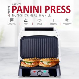 NETTA Panini Maker & Health Grill - Sandwich Toaster, Panini Press - 2